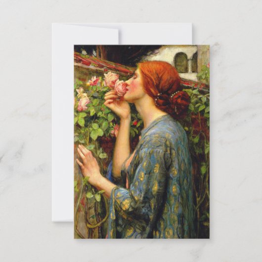 Ziel van de Roos John William Waterhouse Kaart (Voorkant)
