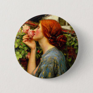 Ziel van de Roos John William Waterhouse Ronde Button 5,7 Cm