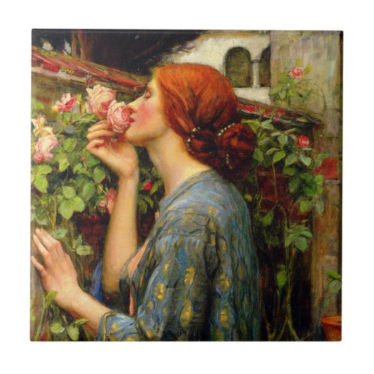 Ziel van de Roos John William Waterhouse Tegeltje (Voorkant)