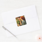Ziel van de Roos John William Waterhouse Vierkante Sticker (Envelop)