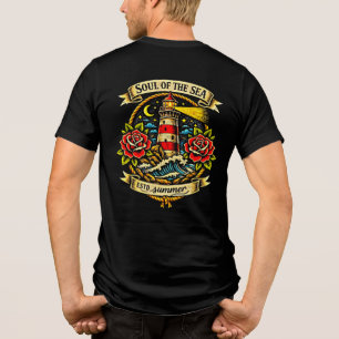 Ziel van de Zee Oude School Zeiler Tattoo Tri-Blend Shirt