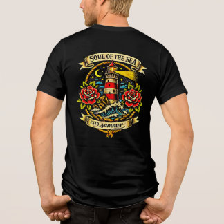Ziel van de Zee Oude School Zeiler Tattoo Tri-Blend Shirt