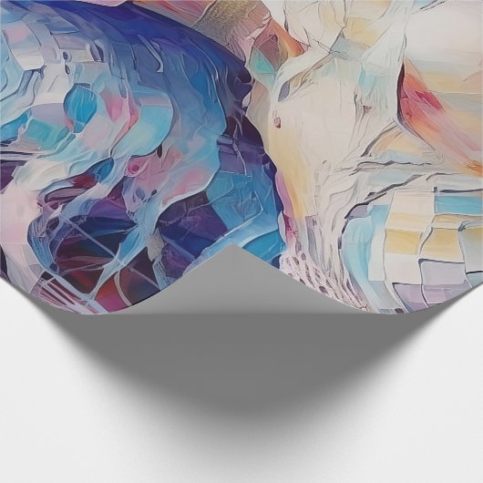 Ziel van een engel, pastel papier collage (Hoek)