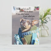Ziel van een Hond - Chihuahua Feestdagenkaart (Staand voorkant)