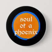 Ziel van een Phoenix-knop Ronde Button 7,6 Cm (Voorkant)