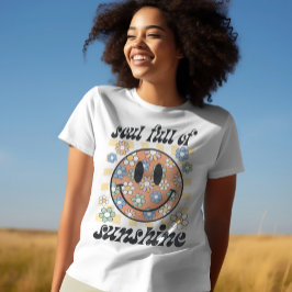 Ziel vol zon, zomer, vakantie t-shirt