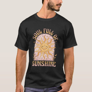 Ziel Vol Zonneschijn Zon En Maan Hemels Mysterieus T-shirt