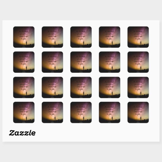 Ziel Vrije Vierkante Sticker (Vel)