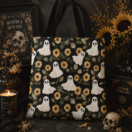 Zielen & Zonnebloemen Zomer Goth Spooky Tote Bag