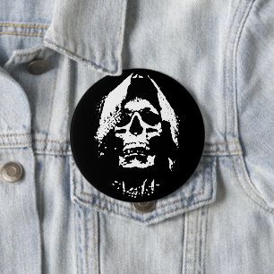 Zielenoogster: Angst Geïncarneerd Ronde Button 4,0 Cm