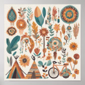 Zielenpanorama: Een Boheems wereldbeeld Kunst Poster (Voorkant)