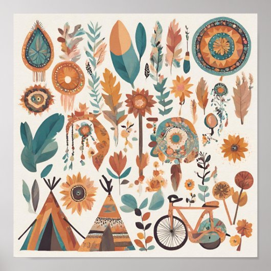 Zielenpanorama: Een Boheems wereldbeeld Kunst Poster (Voorkant)