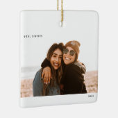 Zielenzusters Foto Kerstmis Keramisch Ornament (Rechts)