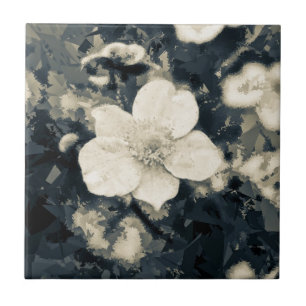Zielige Anemoon Bloem Botanische Kunst Tegeltje