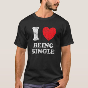 Zielige Grunge Versleten Stijl Ik Hou Van Zingen T-shirt
