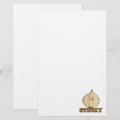 zielige knoflook briefpapier (Voorkant / Achterkant)