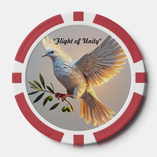 "Zielige vredesreflecties" Poker Chips (Voorkant)