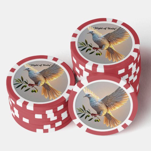 "Zielige vredesreflecties" Poker Chips (Opstapeling)
