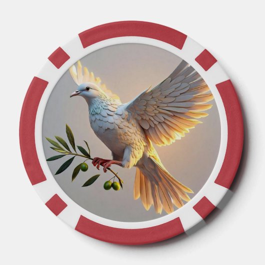 "Zielige vredesreflecties" Poker Chips (Achterkant)