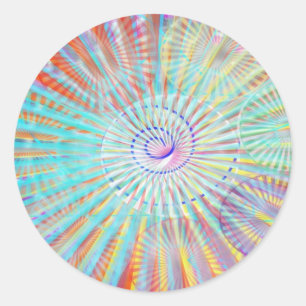 Zielkracht - zonne-energie ronde sticker