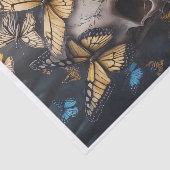 Zielmigratie, Vlinders Gotische Schedel Decoupage Tissuepapier (Detail)