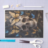 Zielmigratie, Vlinders Gotische Schedel Decoupage Tissuepapier (Craft)