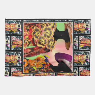 "Zielsabsorptie: Nubische vibes voor je culinaire  Theedoek