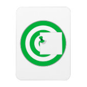Zielscheibe mit Notizzettel Magneet (Verticaal)