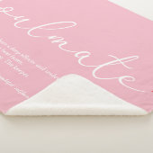 Zielspartner Definitie Elegante Liefde Hart Roze S Sherpa Deken (3/4)