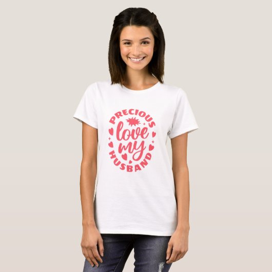 Zielvol Hart-Script Vrouw’s T-Shirt - 'Precious (Voorkant volledig)