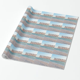 Zielvol Zand Strand Citaat Patroonontwerp Cadeaupapier