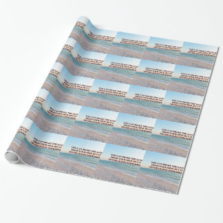 Zielvol Zand Strand Citaat Patroonontwerp Cadeaupapier