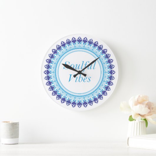 Zielvolle Vibes mandala Grote Klok (Huis)