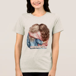 Zielzusters Clipart-ontwerp – Beste Vriendinnen Vo Tri-Blend Shirt