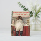 Zien deze bloemen dat mijn buik er groot uitziet? briefkaart (Staand voorkant)