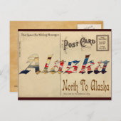  zien er oud Briefkaart uit met Alaska (Voorkant / Achterkant)