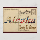 zien er oud Briefkaart uit met Alaska (Voorkant)