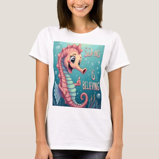 Zien is geloven - Ocean-Inspired T-shirt (Voorkant)
