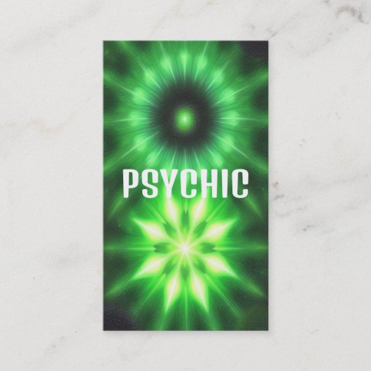 Zien lens psychisch visitekaartje (Voorkant)