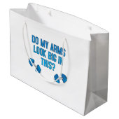 Zien mijn armen er dik uit in dit groot cadeauzakje (Achterkant Gekanteld)