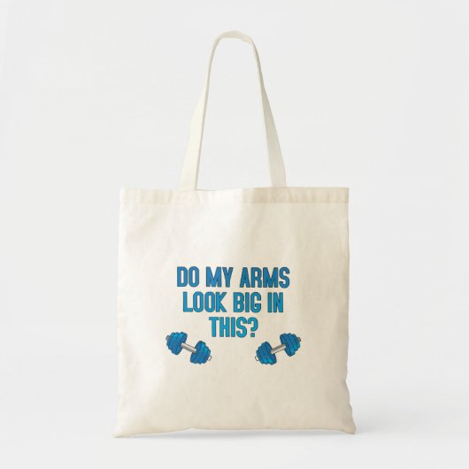 Zien mijn armen er groot uit in dit tote bag (Voorkant)