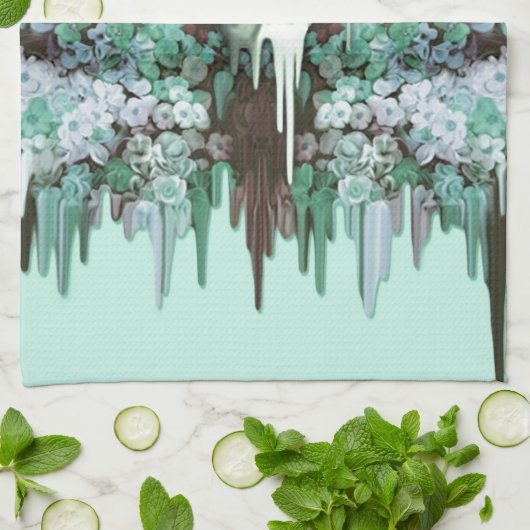 Zien van kleursmelting Suikerschedel Theedoek (Gevouwen)