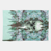 Zien van kleursmelting Suikerschedel Theedoek (Horizontaal)