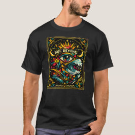 ZIEN VOORBEYOND — Visionaire Oog Kosmische Kunst T T-shirt