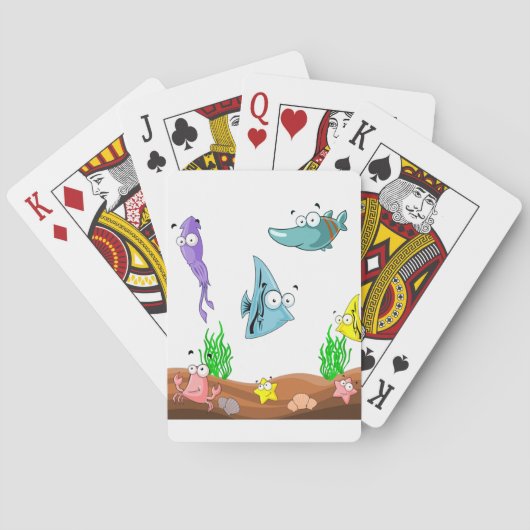 ZIEN WAT ONDER ZEE IS POKERKAARTEN (Achterkant)