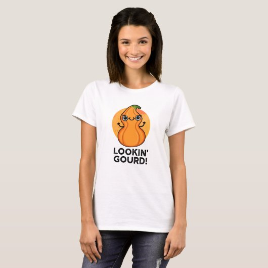 Ziende kalebas Grappige Veggie Pun T-shirt (Voorkant volledig)