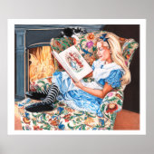 zienGlass Alice:Het lezen onttrekt de Verbeelding Poster (Voorkant)