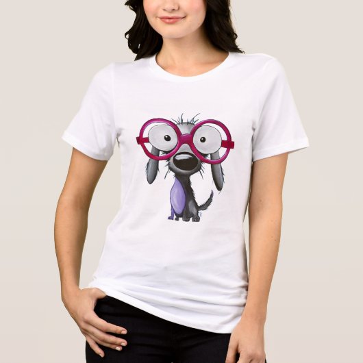 'Zienhond'-vrouw t-shirt (Voorkant)