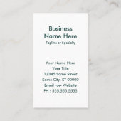 ziepups visitekaartje (Achterkant)