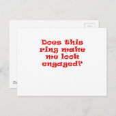 Ziet deze ring er verloofd uit aankondigingskaart (Voorkant / Achterkant)